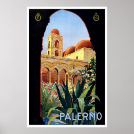 "Palermo" Vintage Travel Poster
