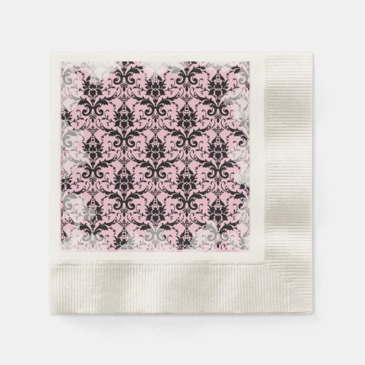 Palest Pink Soft Grunge Tee Party Napkins Serviette (Vorderseite)