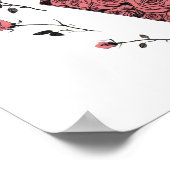 Palesta-Blumenkarte Poster (Ecke)