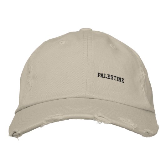 PALESTIN BESTICKTE BASEBALLKAPPE (Vorderseite)