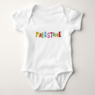 PALESTINA Arabischer Name Bunt Baby Strampler