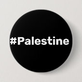 #Palestina - einfacher einfacher Text, der Gaza un Button (Vorderseite)