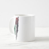 Palestina Embroidery täreez Pattern Karte frei Kaffeetasse (Vorderseite Links)