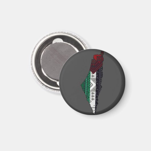 Palestina Embroidery täreez Pattern Karte frei Magnet (Vorderseite/Rückseite)
