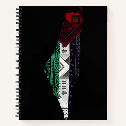 Palestina Embroidery täreez Pattern Karte frei Notizblock (Vorderseite)