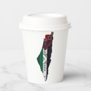 Palestina Embroidery täreez Pattern Karte frei Pappbecher