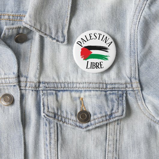 Palestina Libre Free Palestine Español Button Butt (Beispiel)