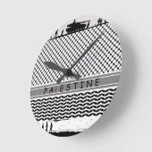 PALESTINE Acrylwand Runde Wanduhr (Winkel)