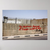 Palestine Apartheid Wall Graffiti Poster (Vorne)