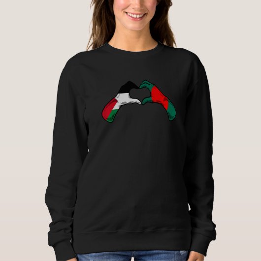 Palestine Bangladesh Flag Palestinian Bangladeshi Sweatshirt (Vorderseite)