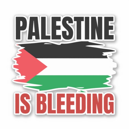 PALESTINE BLUTT AUFKLEBER (Vorderseite)