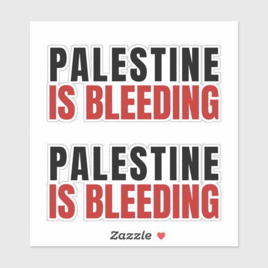 PALESTINE BLUTT AUFKLEBER (Blatt)