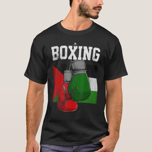 Palestine Boxing Gloves Boxer Boxing Palästina T-Shirt (Vorderseite)