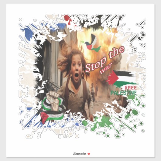 Palestine Car Sticker, palästinensische Flag Decal Aufkleber (Blatt)