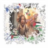 Palestine Car Sticker, palästinensische Flag Decal Aufkleber (Vorderseite)