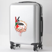 Palestine Car Sticker, palästinensische Flag Decal Aufkleber (Koffer)