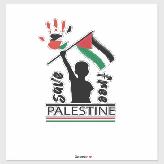 Palestine Car Sticker, palästinensische Flag Decal Aufkleber (Blatt)