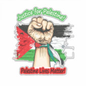 Palestine Car Sticker, palästinensische Flag Decal Aufkleber (Vorderseite)