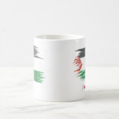 Palestine Coffee Tasse | Bedrückte Flagge, traurig (Mittel)
