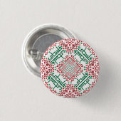 Palestine Embroidery täreez Pattern Button (Vorne & Hinten)