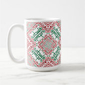 Palestine Embroidery täreez Pattern Kaffeetasse (Links)