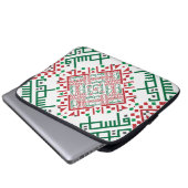 Palestine Embroidery täreez Pattern Laptopschutzhülle (Vorne Knopf)