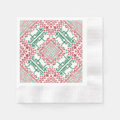 Palestine Embroidery täreez Pattern Serviette (Vorderseite)
