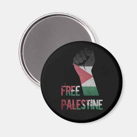 Palestine-Fahne Magnet (Vorderseite/Rückseite)