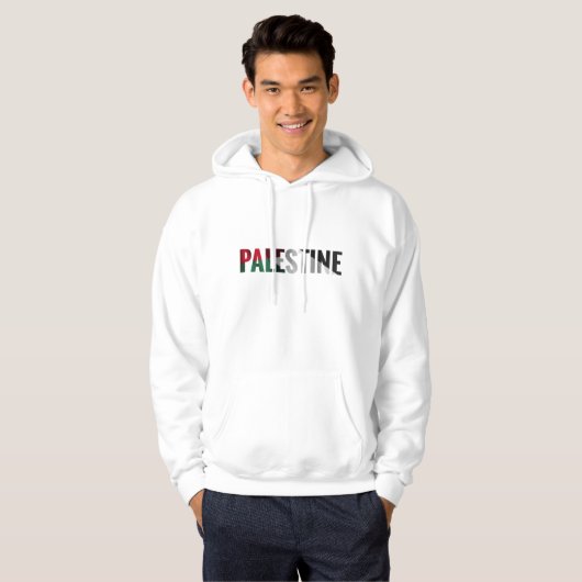 PALESTINE FLAG NAME ف ل س ط ي ن HOODIE (Vorne ganz)