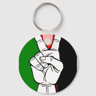 PALESTINE FLAG PEACE SIGN SCHLÜSSELANHÄNGER