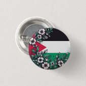 PALESTINE FLORAL BUTTON (Vorne & Hinten)