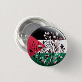 PALESTINE FLORAL BUTTON (Vorne & Hinten)