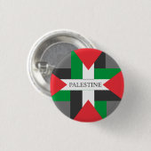 Palestine Footballer sport Soccer Wham-O Frisbee Button (Vorne & Hinten)