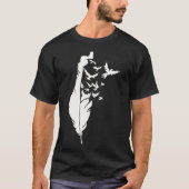 Palestine Freedom Feather Map - weiß T-Shirt (Vorderseite)