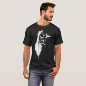 Palestine Freedom Feather Map - weiß T-Shirt (Vorne ganz)