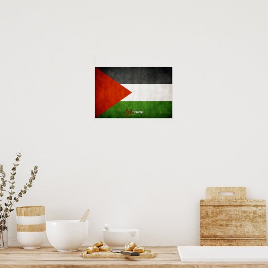 Palestine Grunge Poster (Küche)