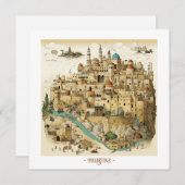 Palestine Illustration Holiday Card Feiertagskarte (Vorne/Hinten)