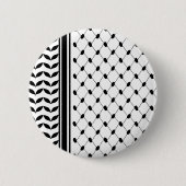 Palestine Keffiyeh Pattern Scarf Button (Vorderseite)