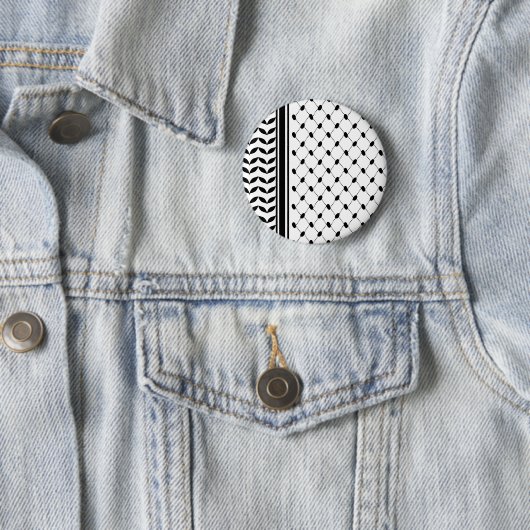 Palestine Keffiyeh Pattern Scarf Button (Beispiel)