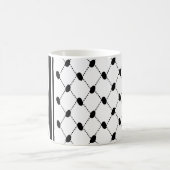 Palestine Keffiyeh Pattern Scarf Kaffeetasse (Mittel)