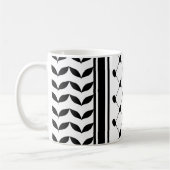 Palestine Keffiyeh Pattern Scarf Kaffeetasse (Links)