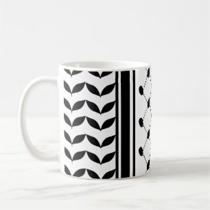 Palestine Keffiyeh Pattern Scarf Kaffeetasse
