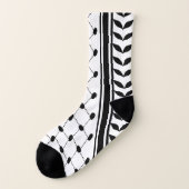 Palestine Keffiyeh Pattern Scarf Socken (Links - Außen)