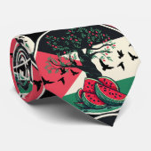 Palestine Kulturschatz Olivenweg Krawatte (Gerollt)