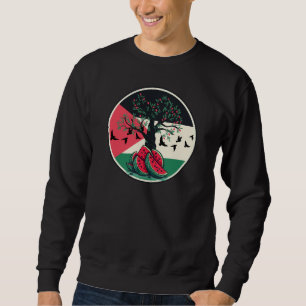 Palestine Kulturschatz Olivenweg Sweatshirt
