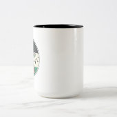 Palestine Kulturschatz Olivenweg Zweifarbige Tasse (Mittel)