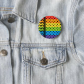 Palestine LGBT Rainbow Keffiyeh Pattern Scarf Button (Beispiel)