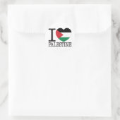 Palestine Liebe v2 Runder Aufkleber (Tasche)