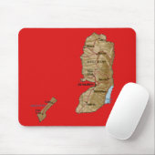 Palestine Map Mousepad (Mit Mouse)