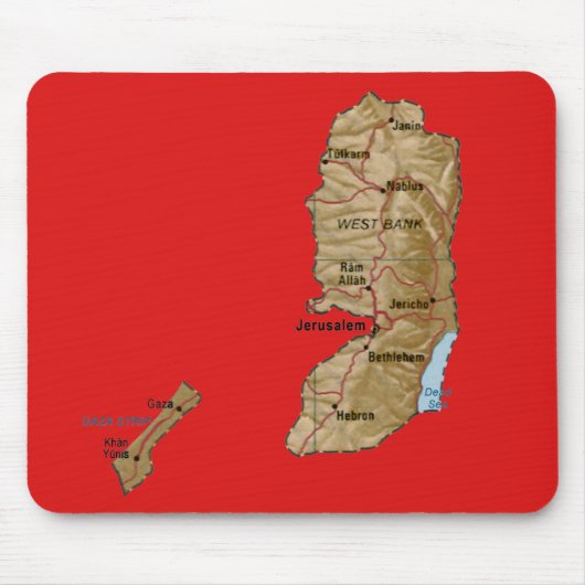 Palestine Map Mousepad (Vorne)